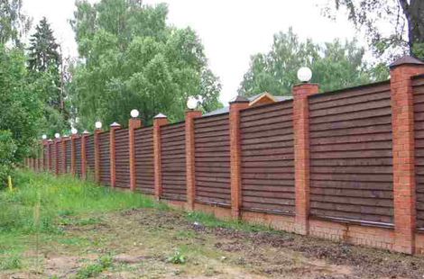 комбинированный забор